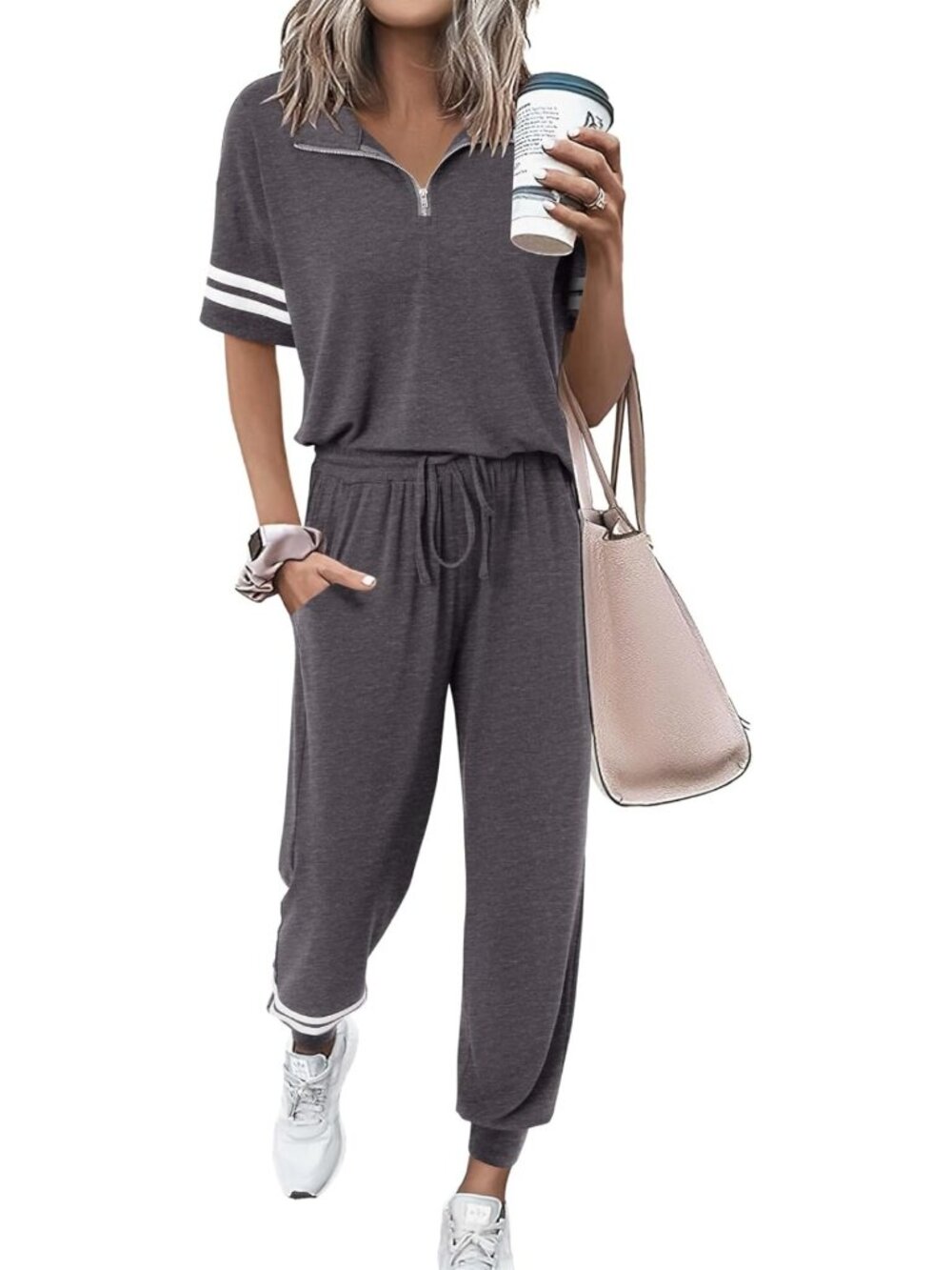 Trendy 2-Piece Summer Lounge Set for Women | Comfortable Jogging Suit Outfit